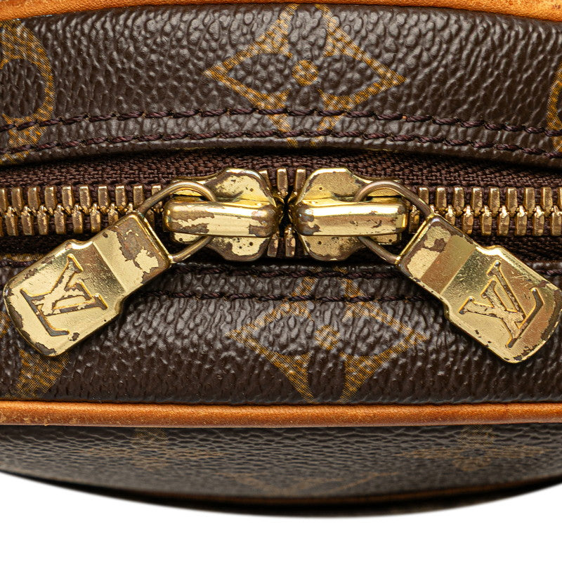 ルイ ヴィトン モノグラム ポシェットガンジュ ボディバッグ ウエストバッグ M51870 ブラウン PVC レザー メンズ LOUIS VUITTON 【中古】