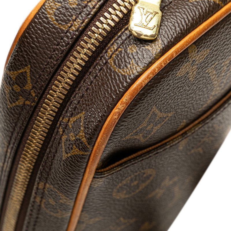 ルイ ヴィトン モノグラム ポシェットガンジュ ボディバッグ ウエストバッグ M51870 ブラウン PVC レザー メンズ LOUIS VUITTON 【中古】