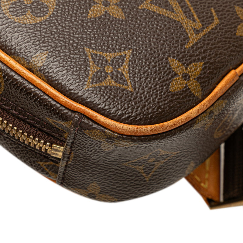 ルイ ヴィトン モノグラム ポシェットガンジュ ボディバッグ ウエストバッグ M51870 ブラウン PVC レザー メンズ LOUIS VUITTON 【中古】