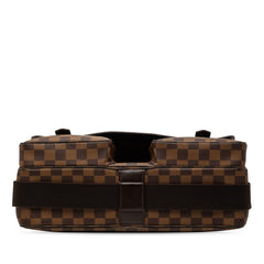 ルイ ヴィトン ダミエ ブロードウェイ ハンドバッグ ショルダーバッグ N42270 ブラウン PVC レザー レディース LOUIS VUITTON 【中古】