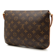 ルイ ヴィトン モノグラム ミュゼット タンゴ ショート ショルダーバッグ M51257 ブラウン PVC レザー レディース LOUIS VUITTON 【中古】