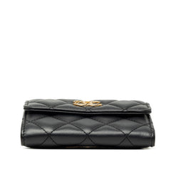 シャネル マトラッセ ココマーク ミニ チェーン ショルダーバッグ ブラック ゴールド金具 ラムスキン レディース CHANEL 中古