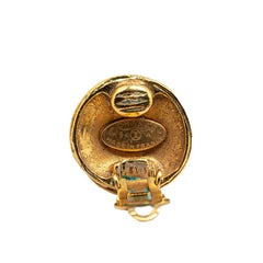 シャネル ヴィンテージ ココマーク ラウンド イヤリング ゴールド メッキ レディース CHANEL 【中古】