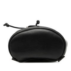 サルヴァトーレフェラガモ ダブルガンチーニ ミニ リュック デイパック DJ-216258 ブラック レザー レディース Salvatore Ferragamo 【中古】