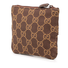 グッチ GGキャンバス ポーチ 小物入れ 030 1676 1705 ブラウン キャンバス レディース GUCCI 【中古】