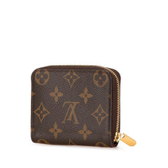 ルイ ヴィトン モノグラム ジッピー コイン パース コインケース 小銭入れ M60067 ブラウン PVC レザー レディース LOUIS VUITTON 【中古】