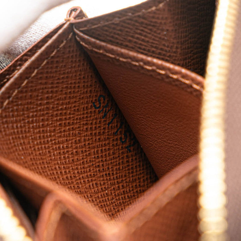 ルイ ヴィトン モノグラム ジッピー コイン パース コインケース 小銭入れ M60067 ブラウン PVC レザー レディース LOUIS VUITTON 【中古】