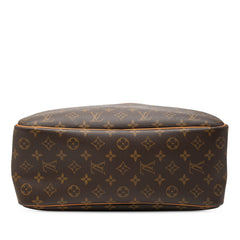 ルイ ヴィトン モノグラム ドーヴィル ハンドバッグ M47270 ブラウン PVC レザー レディース LOUIS VUITTON 【中古】