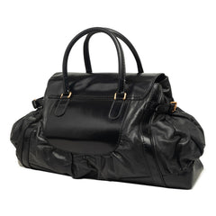 グッチ ハンドバッグ ボストンバッグ 189881 ブラック レザー レディース GUCCI 中古