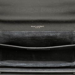 サンローラン ベルシャス ミディアム ハンドバッグ ショルダーバッグ 2WAY 482051 ブラック レザー レディース SAINT LAURENT 【中古】
