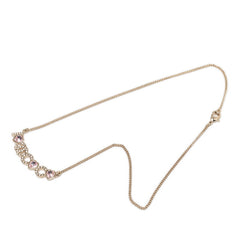 シャネル ハート ココマーク ネックレス ゴールド メッキ ラインストーン ビジュー レディース CHANEL 【中古】