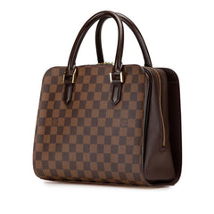 ルイ ヴィトン ダミエ トリアナ ハンドバッグ N51155 ブラウン PVC レザー レディース LOUIS VUITTON 【中古】