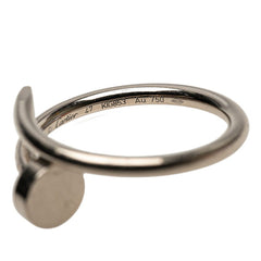 カルティエ ジュスト アンクル リング 指輪 #47 K18WG ホワイトゴールド レディース CARTIER 【中古】