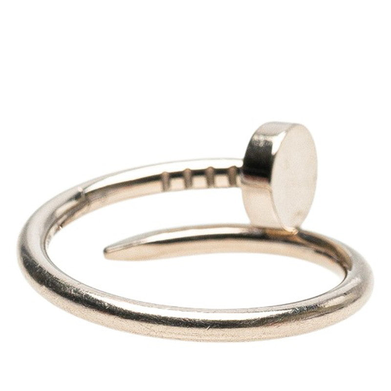 カルティエ ジュスト アンクル リング 指輪 #47 K18WG ホワイトゴールド レディース CARTIER 【中古】