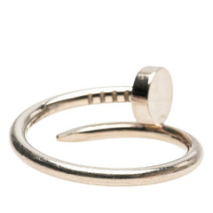 カルティエ ジュスト アンクル リング 指輪 #47 K18WG ホワイトゴールド レディース CARTIER 【中古】
