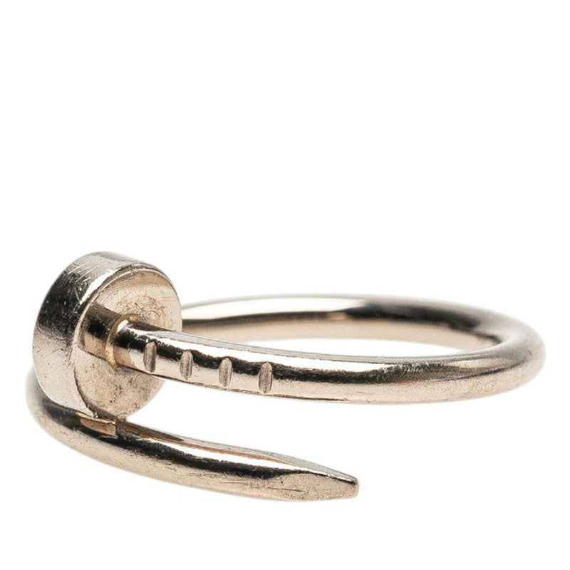 カルティエ ジュスト アンクル リング 指輪 #47 K18WG ホワイトゴールド レディース CARTIER 【中古】