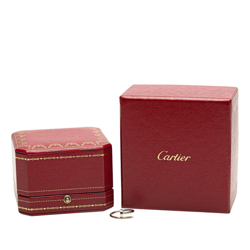 カルティエ ジュスト アンクル リング 指輪 #47 K18WG ホワイトゴールド レディース CARTIER 【中古】