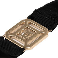 シャネル ココマーク ネックレス ゴールド ブラック メッキ ラインストーン レディース CHANEL 【中古】