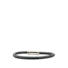 ルイ ヴィトン ダミエ グラフィット ブラスレ キープイット ブレスレット M6140E ブラック シルバー PVC メタル メンズ LOUIS VUITTON 【中古】