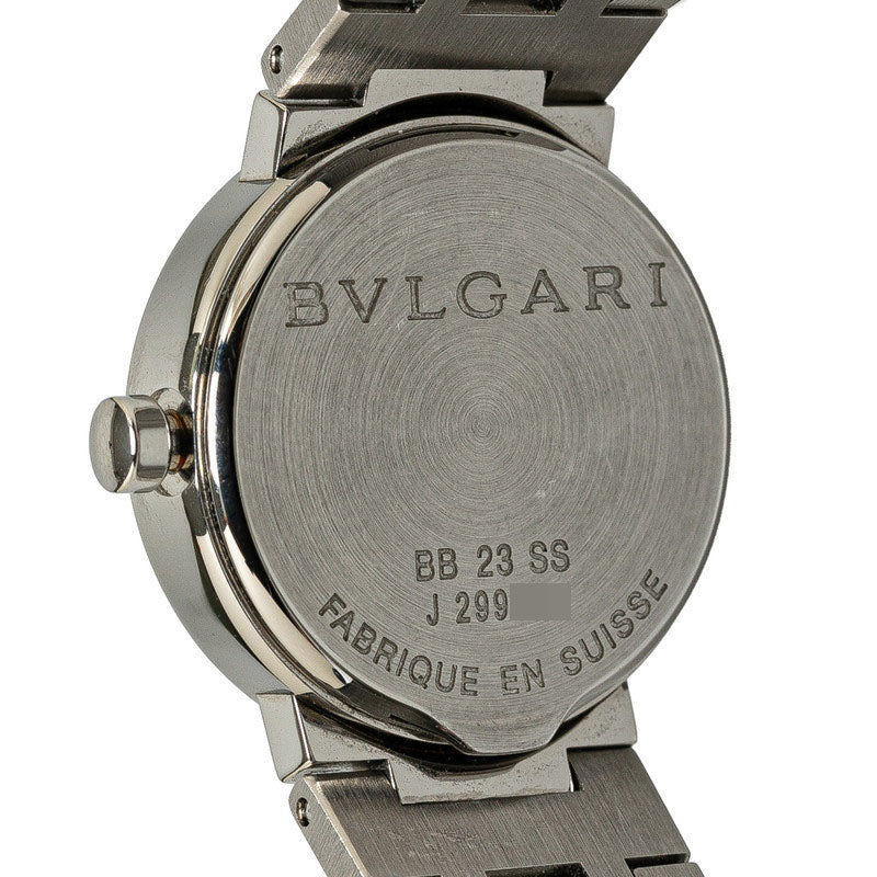 ブルガリ ブルガリブルガリ 腕時計 BB23SS クオーツ ブラック文字盤 ステンレススチール レディース BVLGARI 【中古】