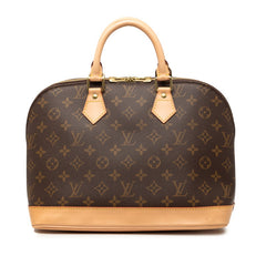 ルイ ヴィトン モノグラム アルマPM ハンドバッグ M51130 ブラウン PVC レザー レディース LOUIS VUITTON 【中古】