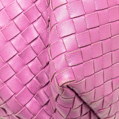 ボッテガヴェネタ イントレチャート ハンドバッグ パープル レザー レディース BOTTEGAVENETA 【中古】