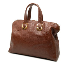 フェンディ カメレオン ハンドバッグ ショルダーバッグ 2WAY 8BL110 ブラウン レザー レディース FENDI 中古