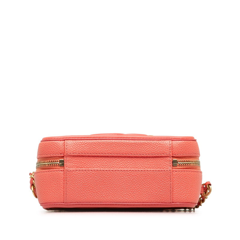シャネル マトラッセ ココマーク CCフィグリー ハンドバッグ ショルダーバッグ 2WAY ピンク キャビアスキン レディース CHANEL 【中古】