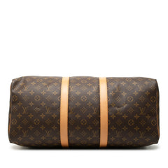 ルイ ヴィトン モノグラム キーポル50 ボストンバッグ トラベルバッグ M41426 ブラウン PVC レザー レディース LOUIS VUITTON 【中古】