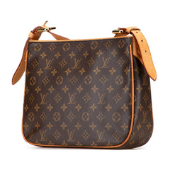 ルイ ヴィトン モノグラム ハドソンGM ショルダーバッグ M40045 ブラウン PVC レザー レディース LOUIS VUITTON 【中古】