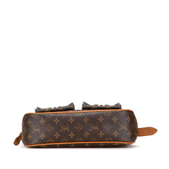 ルイ ヴィトン モノグラム ハドソンGM ショルダーバッグ M40045 ブラウン PVC レザー レディース LOUIS VUITTON 【中古】
