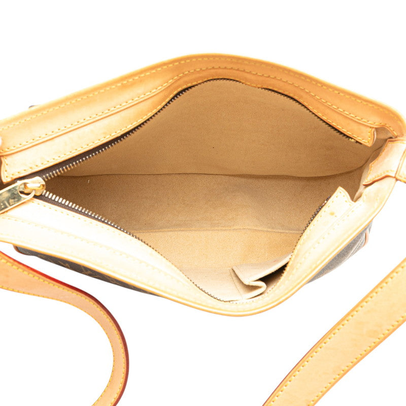 ルイ ヴィトン モノグラム ハドソンGM ショルダーバッグ M40045 ブラウン PVC レザー レディース LOUIS VUITTON 【中古】