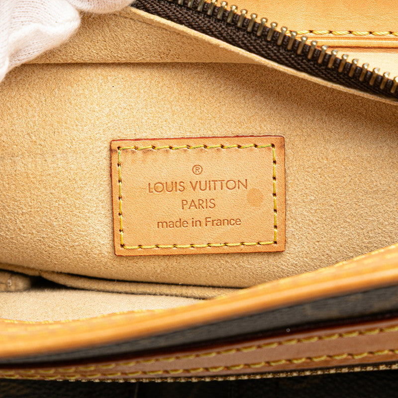 ルイ ヴィトン モノグラム ハドソンGM ショルダーバッグ M40045 ブラウン PVC レザー レディース LOUIS VUITTON 【中古】