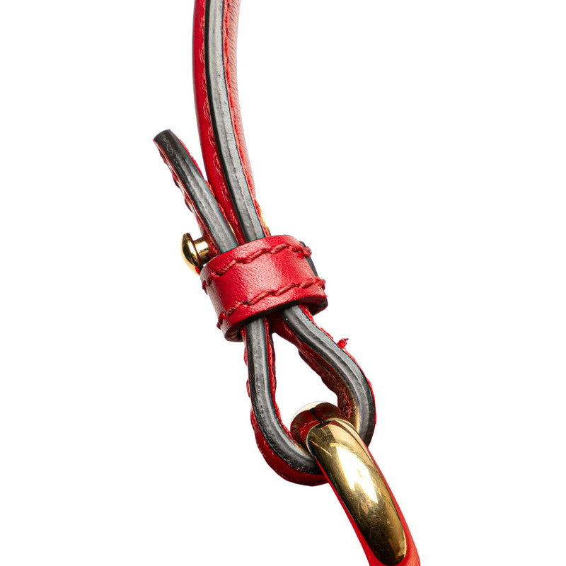 グッチ シルヴィ シェリーライン ハンドバッグ ショルダーバッグ 2WAY 431665 レッド レザー レディース GUCCI 【中古】