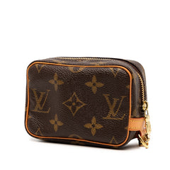 ルイ ヴィトン モノグラム トゥルース ワピティ ポーチ カメラケース M58030 ブラウン PVC レザー レディース LOUIS VUITTON 【中古】