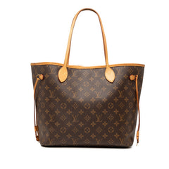 ルイ ヴィトン モノグラム ネヴァーフルMM トートバッグ M41177 ブラウン PVC レザー レディース LOUIS VUITTON 【中古】