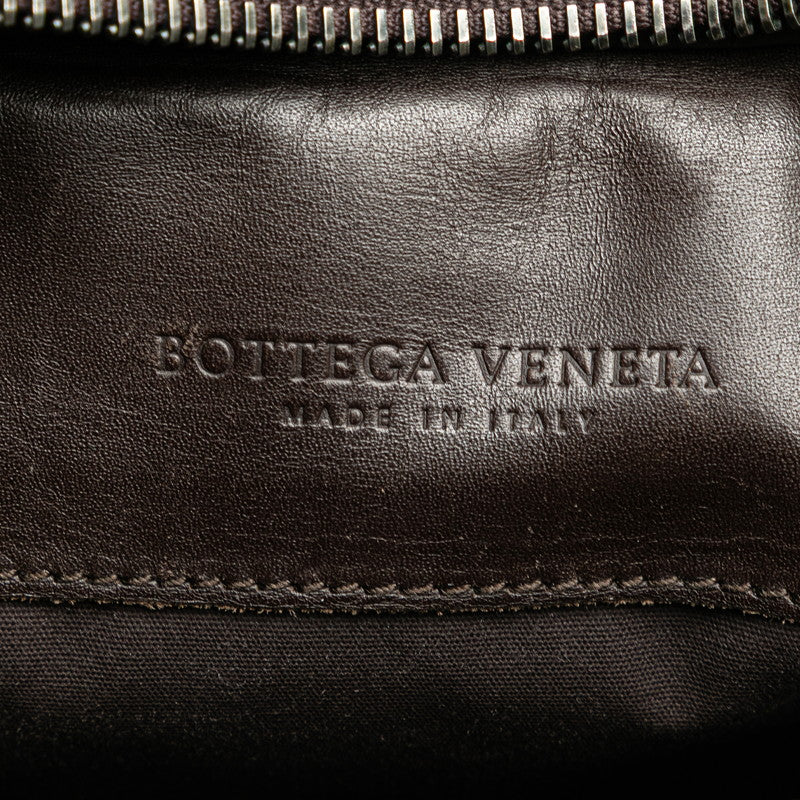 ボッテガヴェネタ イントレチャート ボディバッグ ウエストバッグ ブラウン レザー レディース BOTTEGAVENETA 【中古】