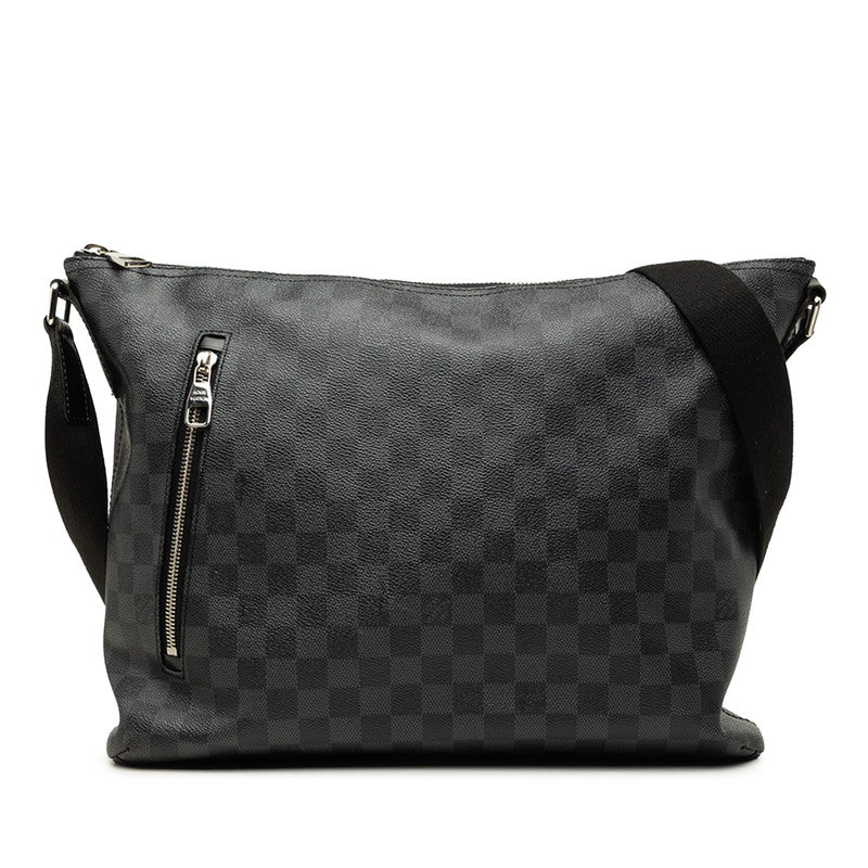 ルイ ヴィトン ダミエ グラフィット ミックMM 斜め掛け ショルダーバッグ N41106 ブラック PVC レザー メンズ LOUIS VUITTON 【中古】