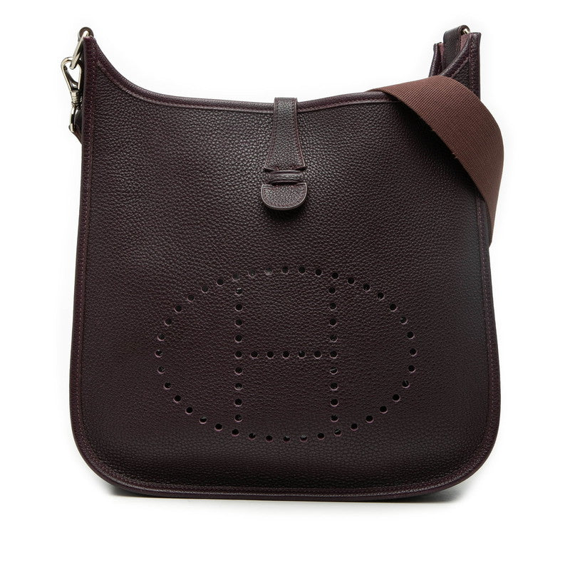 エルメス エヴリン1 PM ショルダーバッグ オーベルジーヌ パープル トゴ レディース HERMES 【中古】