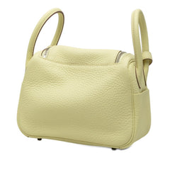 エルメス リンディ ミニ ショルダーバッグ ハンドバッグ 2WAY ジョーヌミルトン イエロー系 トリヨンクレマンス レディース HERMES 【中古】