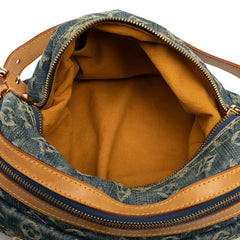 ルイ ヴィトン モノグラム デニム バギーPM ワンショルダーバッグ ハンドバッグ M95049 ブルー デニム レザー レディース LOUIS VUITTON 【中古】