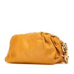 ボッテガヴェネタ ザ ポーチ チェーン ショルダーバッグ キャメル ブラウン レザー レディース BOTTEGAVENETA 【中古】