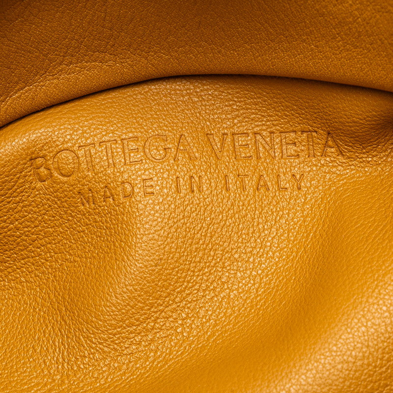 ボッテガヴェネタ ザ ポーチ チェーン ショルダーバッグ キャメル ブラウン レザー レディース BOTTEGAVENETA 【中古】
