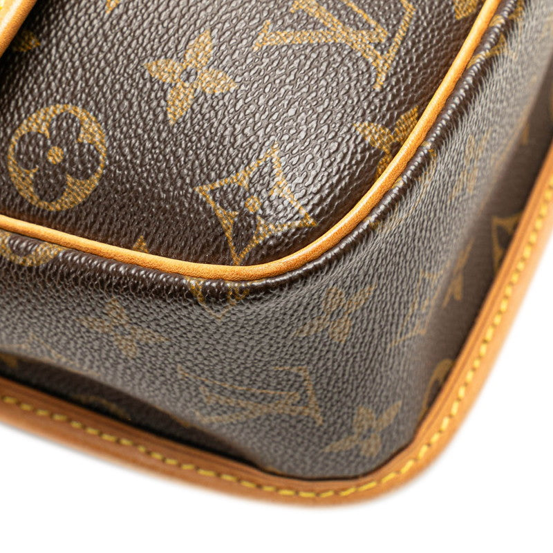 ルイ ヴィトン モノグラム ソローニュ 斜め掛け ショルダーバッグ M42250 ブラウン PVC レザー レディース LOUIS VUITTON 【中古】