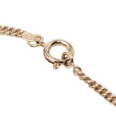 シャネル ココマーク ハートモチーフ チェーン ペンダント ネックレス ゴールド ピンク系 メッキ レディース CHANEL 【中古】