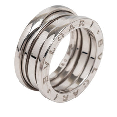 ブルガリ B-zero1 ビーゼロワン リング 指輪 #50 K18WG ホワイトゴールド レディース BVLGARI 中古