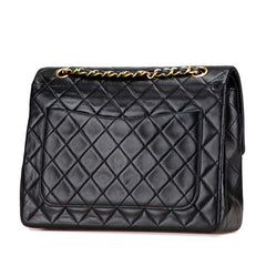 シャネル マトラッセ ココマーク ダブルフラップ チェーン ショルダーバッグ ブラック ラムスキン レディース CHANEL 【中古】