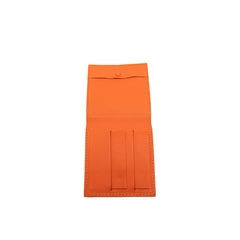 エルメス フレックス 二つ折り財布 オレンジ ヴォースイフト レディース HERMES 【中古】