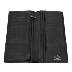 ルイ ヴィトン ダミエ グラフィット ポルトフォイユ ブラザ 二つ折り 長財布 N62665 ブラック PVC メンズ LOUIS VUITTON 【中古】