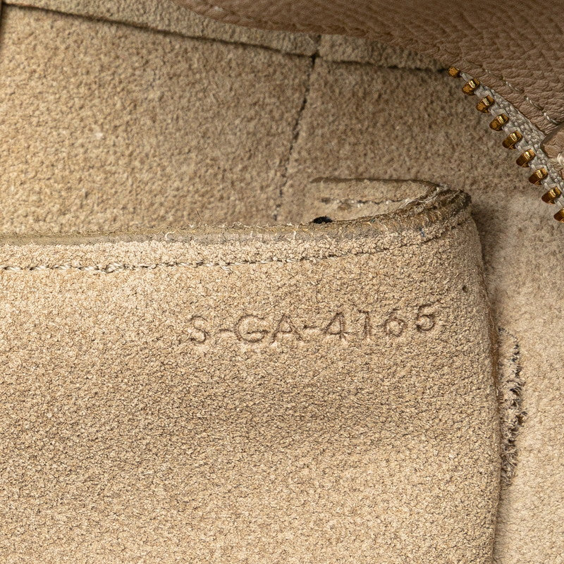 セリーヌ ベルトバッグ ハンドバッグ ワンショルダーバッグ 2WAY ベージュ レザー レディース CELINE 【中古】